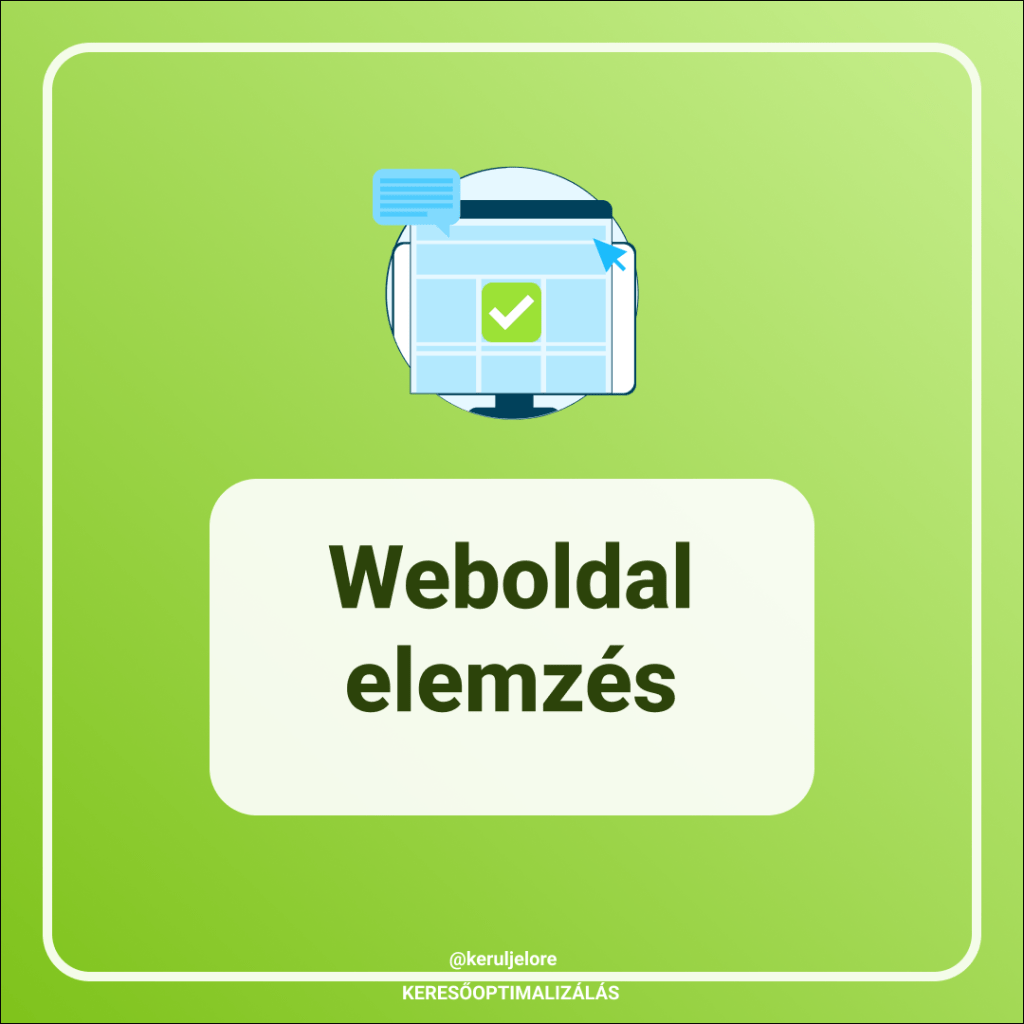 Weboldal elemzés - Kerülj előre!